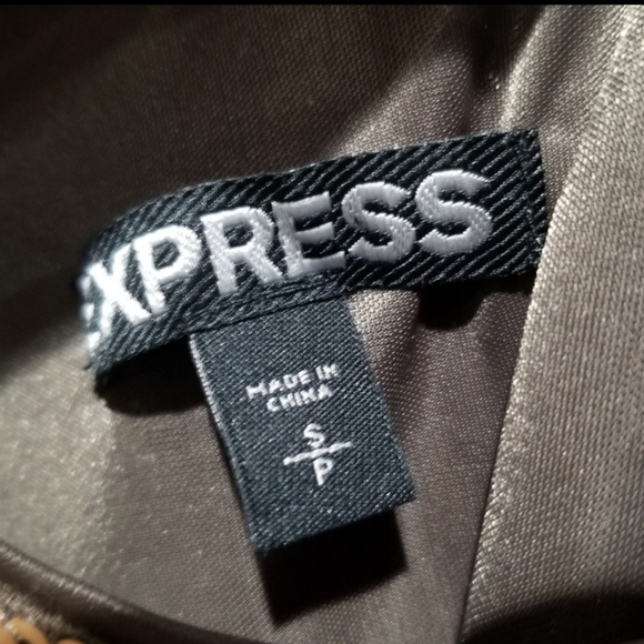 Express Gold Sequin Dress - Picture 2 of 2